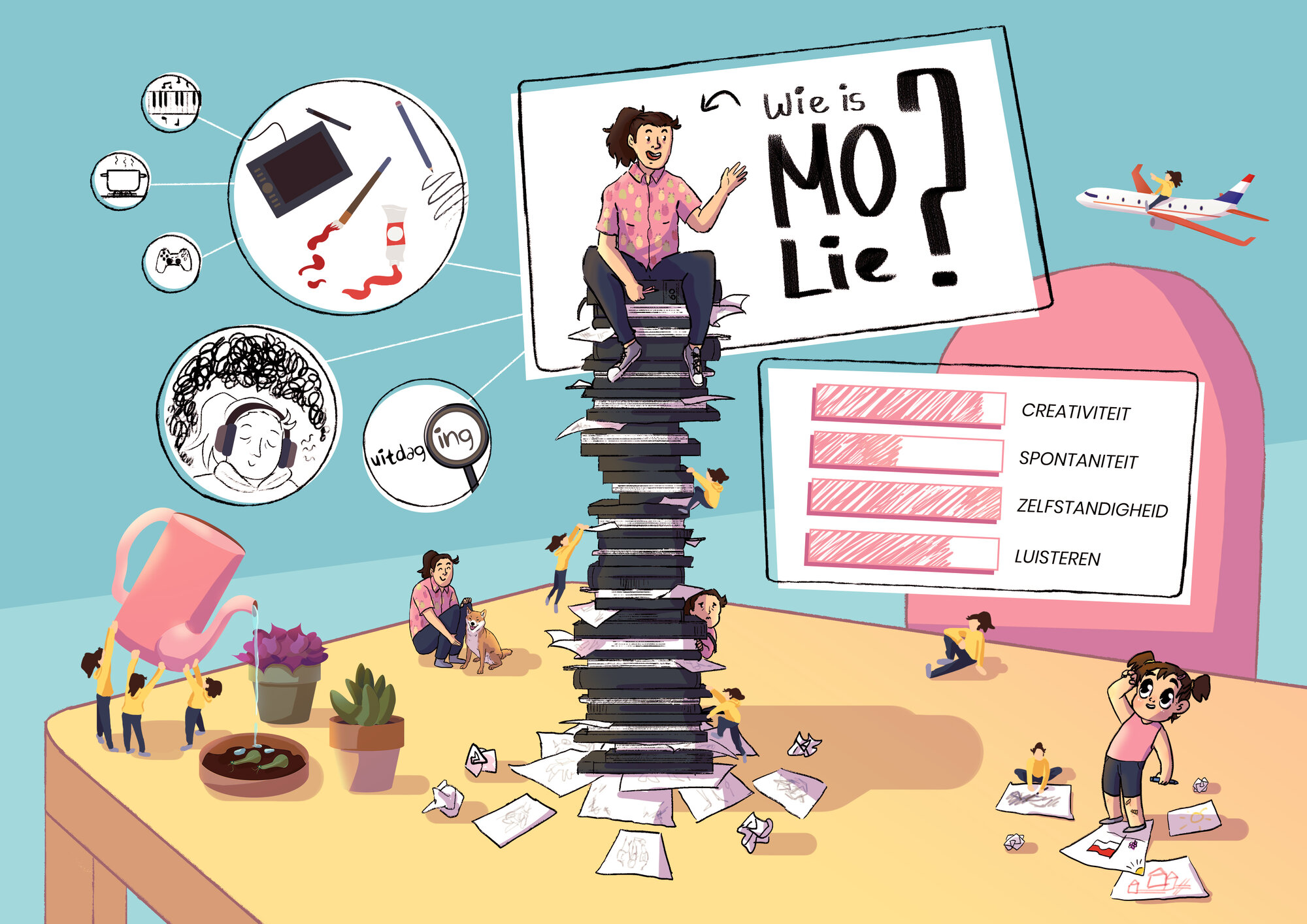 Illustrated infographic