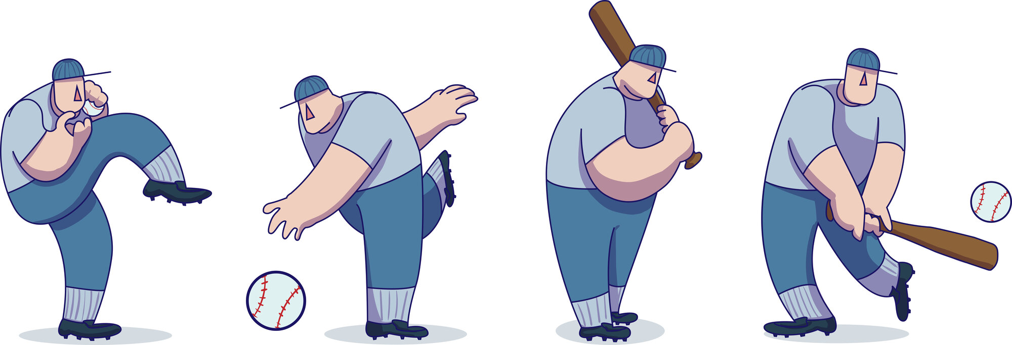 Baseball illustrations